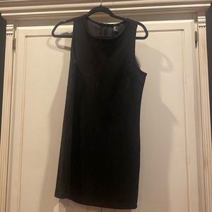 Black Suede Forever 21 Sleeveless Dress